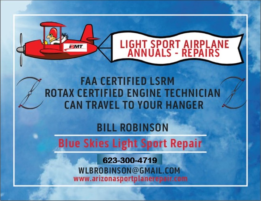 2024 bill robinson blue skies light sport repair