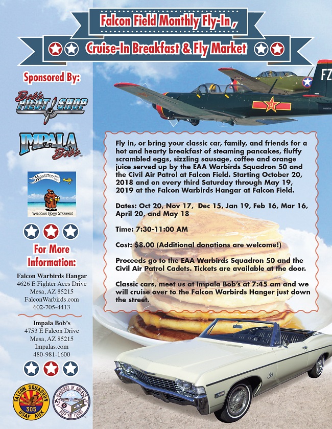 pancake breakfast falcon warbirds 2018 2019 season