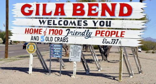 gila bend sign