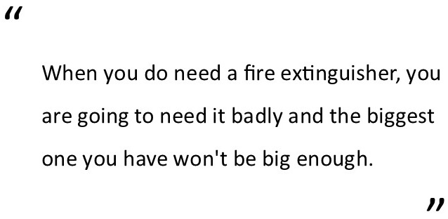 engine fires fire extinguisher